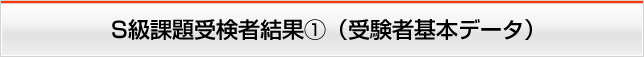 S級課題受験者結果①（受検者基本データ）