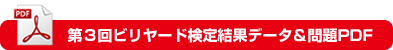 第３回ビリヤード検定結果データ＆問題PDF