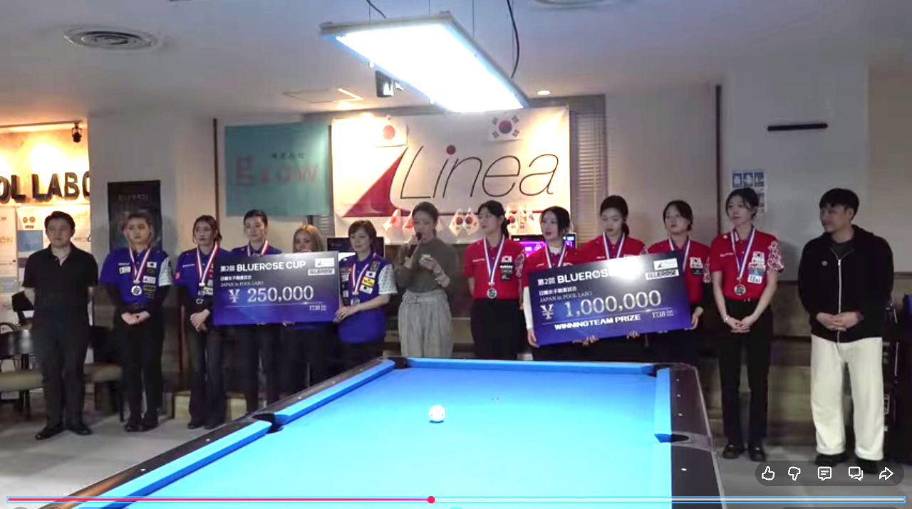 日韓ビリヤード女子プロ対抗戦、韓国が2年連続で勝利 | トピックス